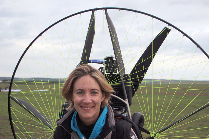 Marie Mateos 4th FAI World Paramotor Slalom Championships 2022 Strachotin CZE